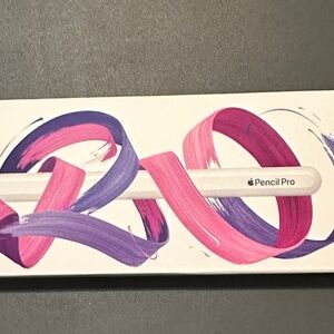 Apple Pencil Pro with Pink and Purple Accents